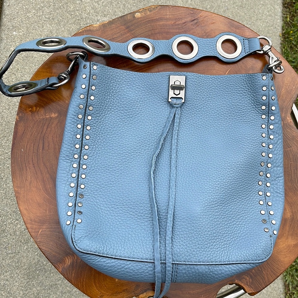 Rebecca Minkofff darren feed bag with studs
